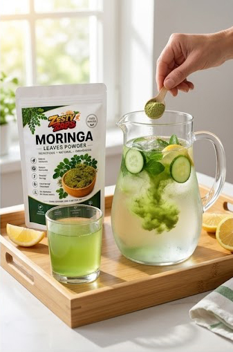 Zesty Zaps Moringa Powder Combo Pack (100g X 2) | 100% Pure Moringa Leaf Powder | Natural Plant-Based Superfood | No Additives, No Preservatives | Vegan Friendly | Nutrient Rich Green Powder - Image 6