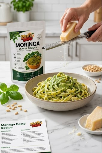 Zesty Zaps Moringa Powder Combo Pack (100g X 2) | 100% Pure Moringa Leaf Powder | Natural Plant-Based Superfood | No Additives, No Preservatives | Vegan Friendly | Nutrient Rich Green Powder - Image 7